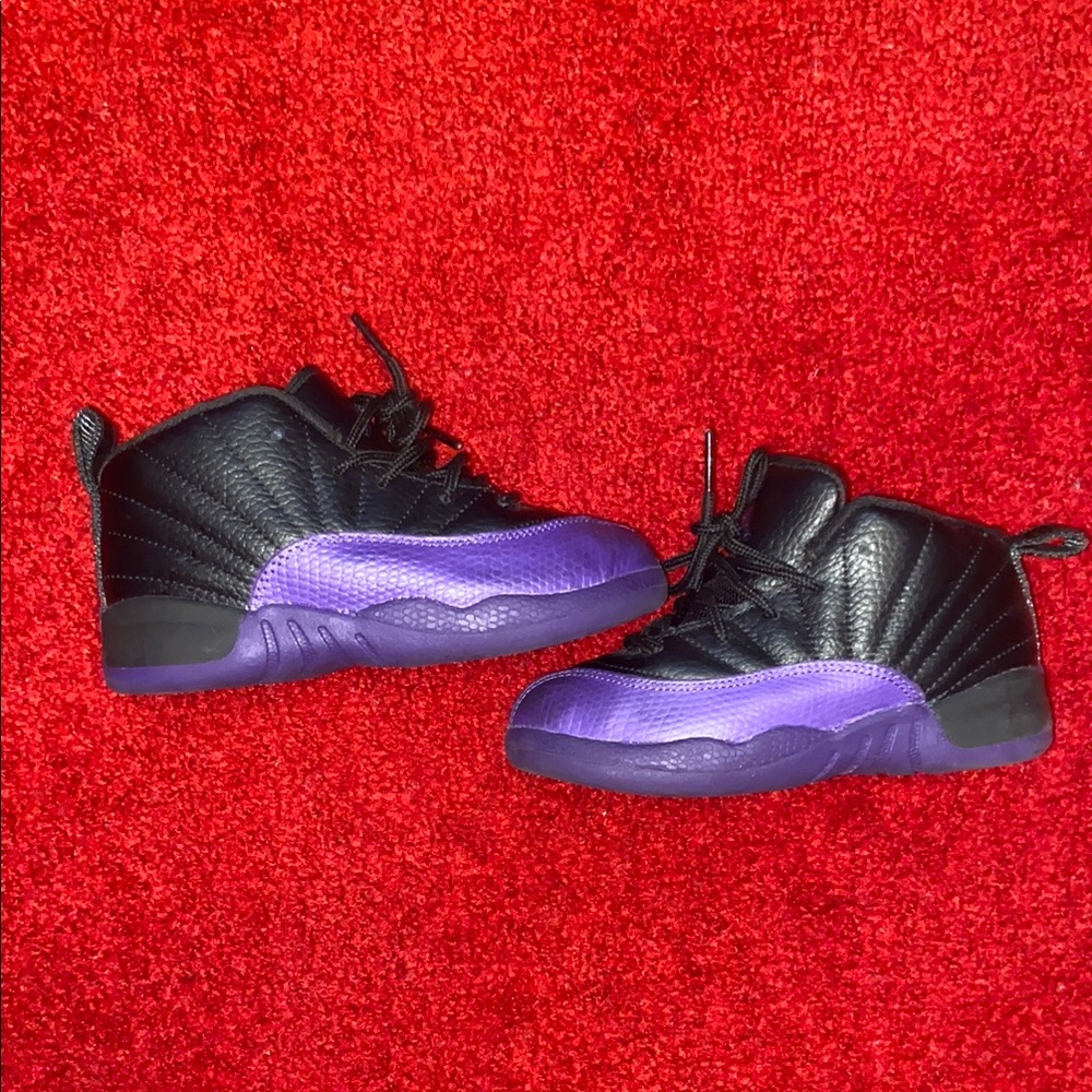 Black and Purple Sneakers